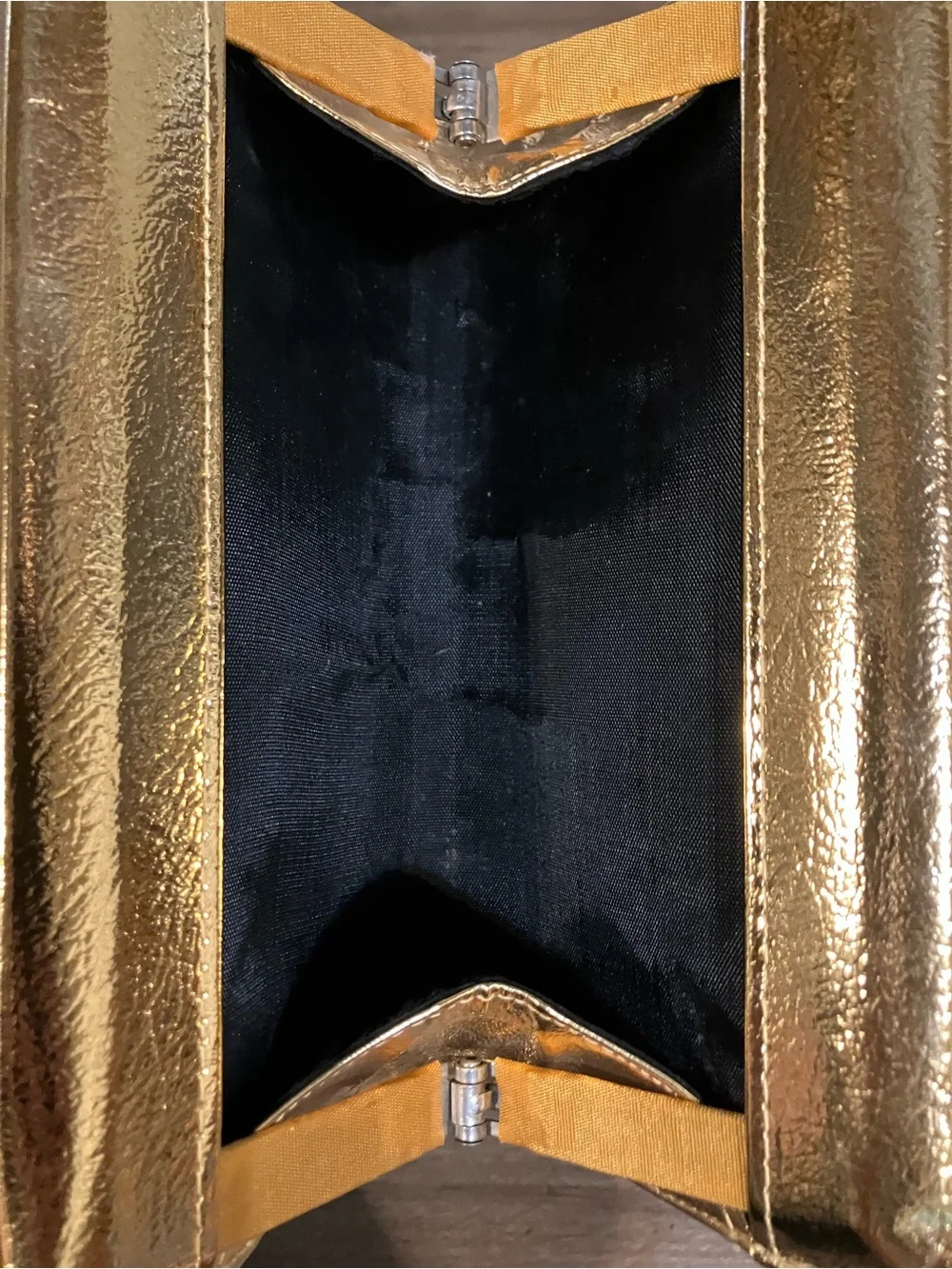 Gold Metallic Women’s Clutch Bag